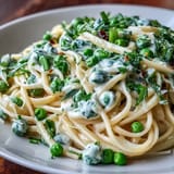 Spring Pasta Lemon Cream Peas
