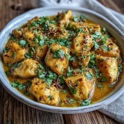 Spoon lifting a portion of Easy Chicken Curry over fluffy white rice, perfect weeknight family meal