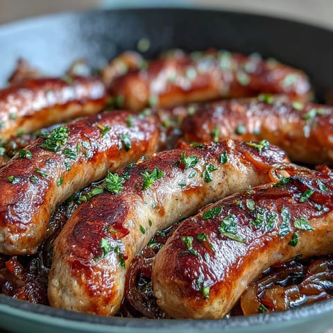Vibrant sheet pan sausage and peppers with juicy sausages roasted alongside colorful bell peppers and onions.
