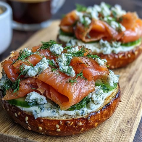 Vibrant Spring Brunch Smoked Salmon Bagel Board with cream cheese, fresh vegetables, and garnishes—perfect for sharing at gatherings.