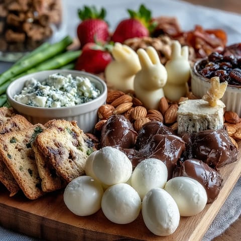 Spring Charcuterie Easter Basket