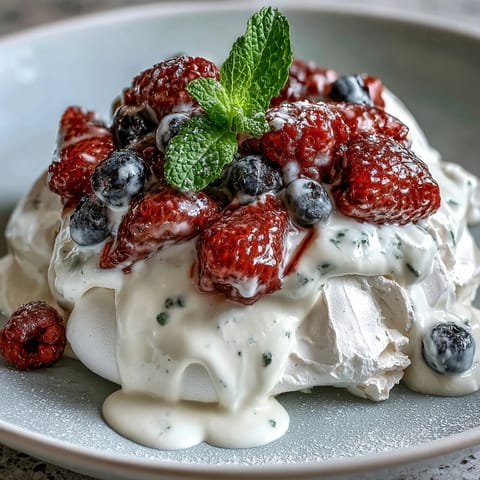 Pavlova Fresh Berries Cream