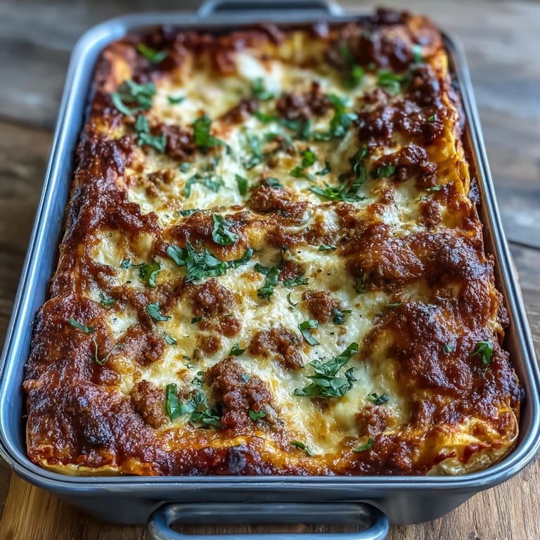 Sliced into hearty portions, Worlds Best Lasagna reveals tender noodles, meaty sauce, and melted cheese.