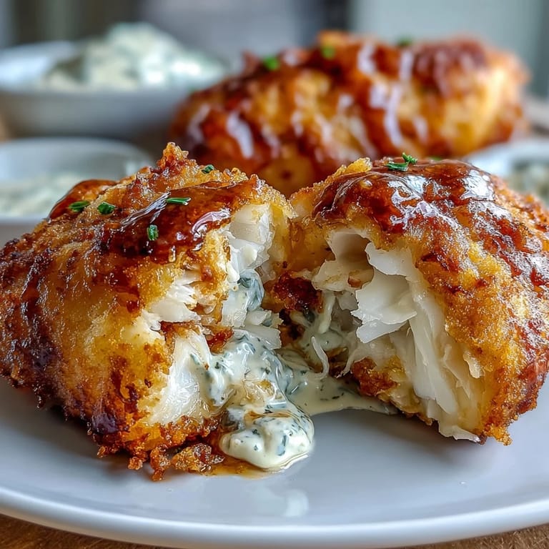 Golden brown catfish fillets coated in cornmeal, paired with creamy remoulade sauce—a soul food favorite for dinner.