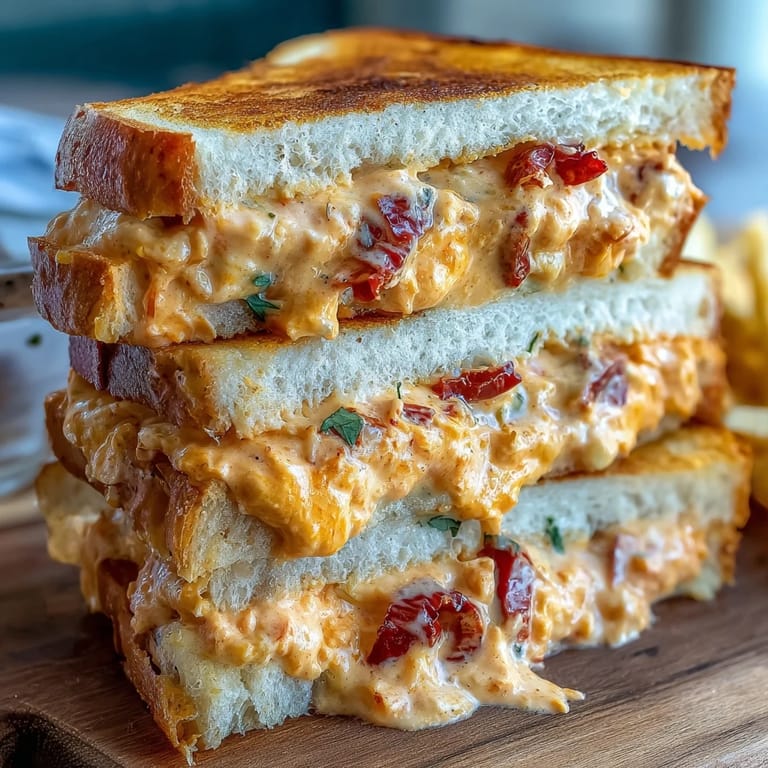 Classic Southern tea sandwiches with smooth pimento cheese spread between soft white bread, ideal for afternoon entertaining.