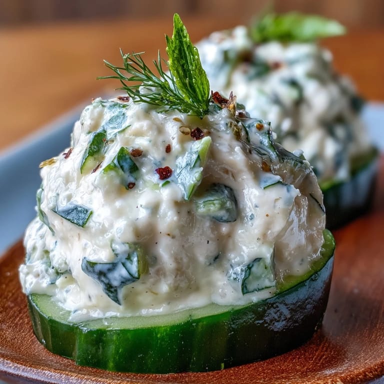 Classic Kentucky Benedictine spread on crisp baguette rounds, topped with thin cucumber slices and dill for a refreshing Southern appetizer.