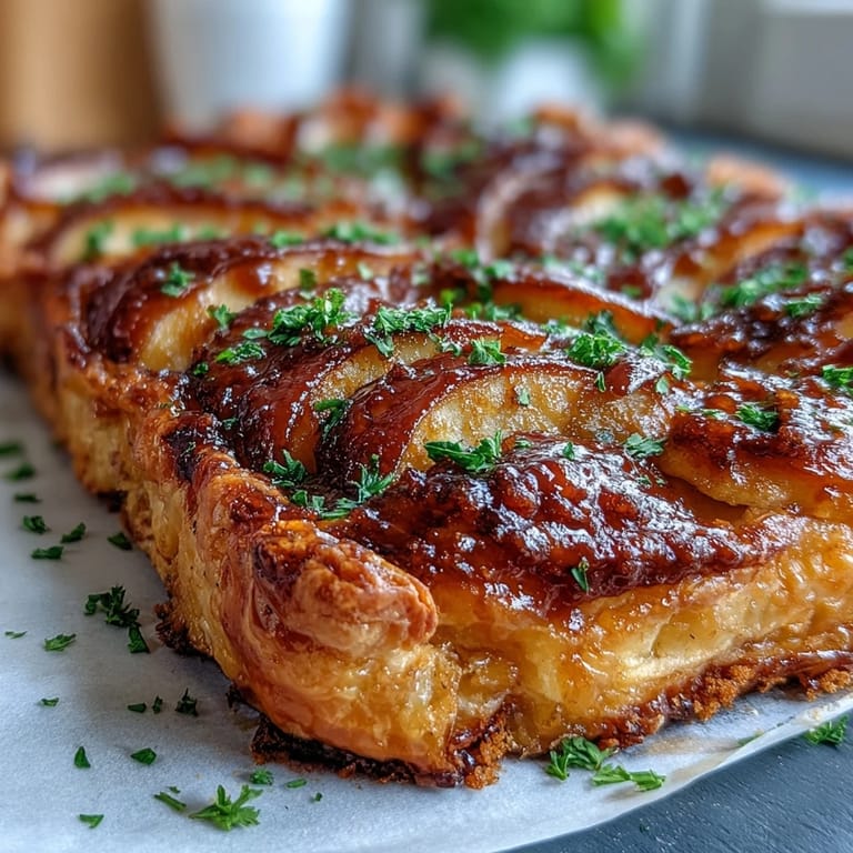 Beautifully baked Fast Apple Tart, perfect for a quick, easy dessert.