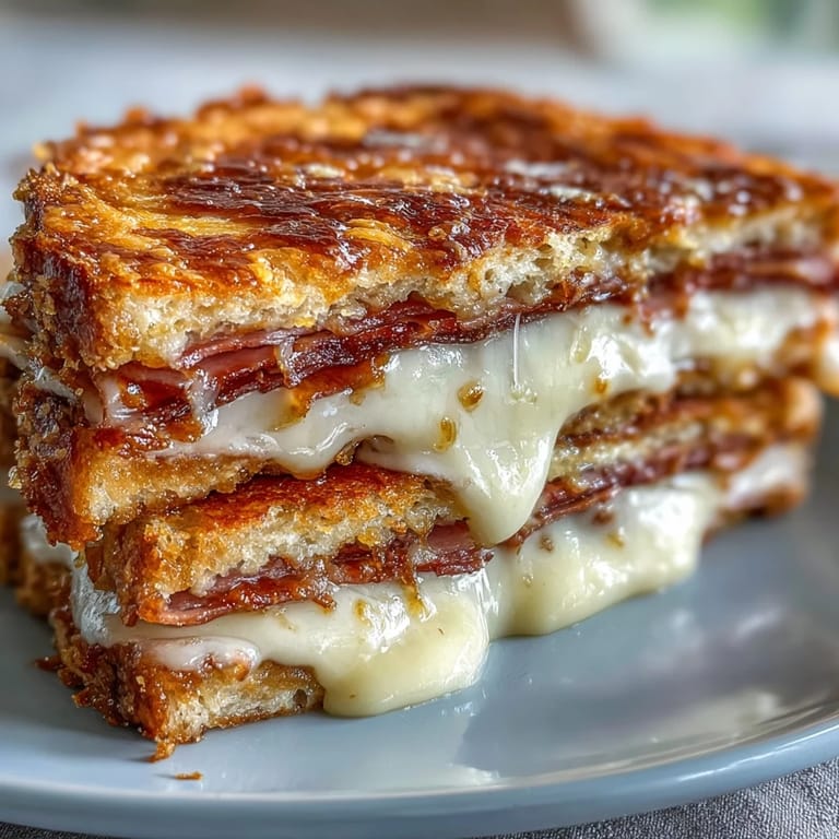 Crispy, baked Budget-Friendly Croque Monsieur, a comforting weeknight meal option.