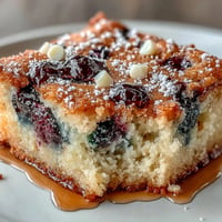 White chocolate lemon blueberry blondies with juicy berries and creamy chips, baked to golden perfection for a sweet and tangy dessert treat.